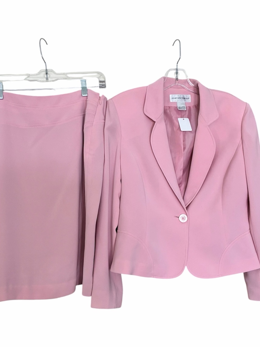 Jones New York Light Pink Tailored Skirt Suit
